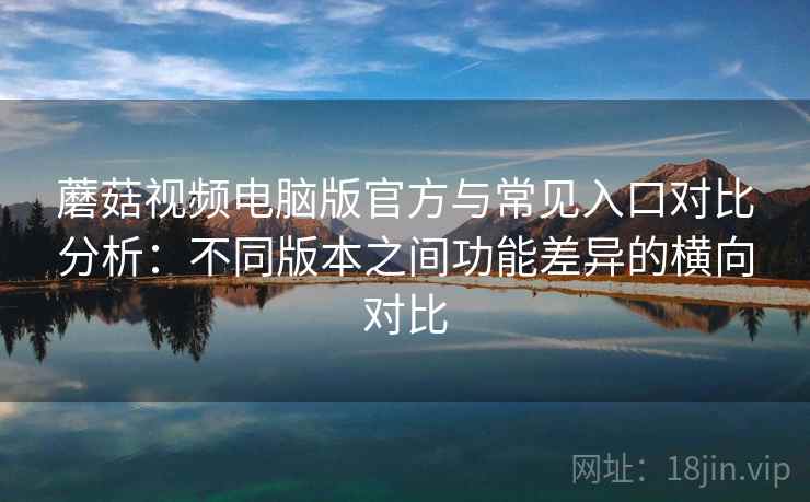 蘑菇视频电脑版官方与常见入口对比分析：不同版本之间功能差异的横向对比