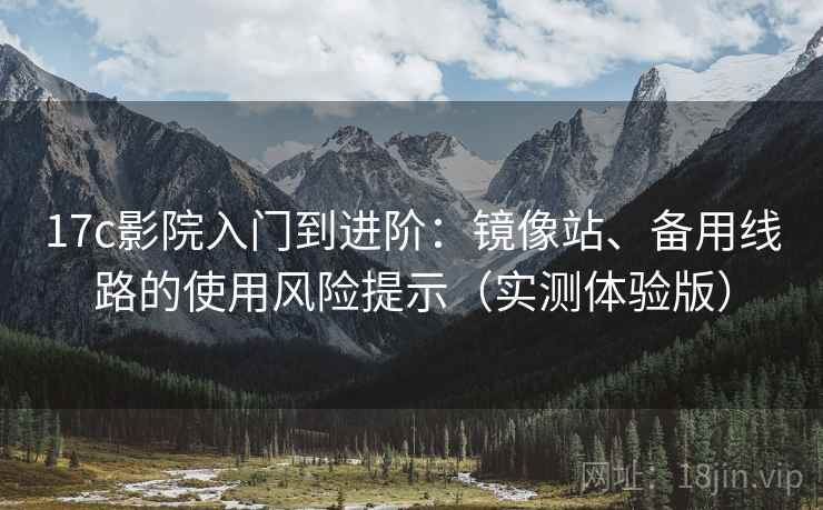17c影院入门到进阶:镜像站、备用线路的使用风险提示(实测体验版)