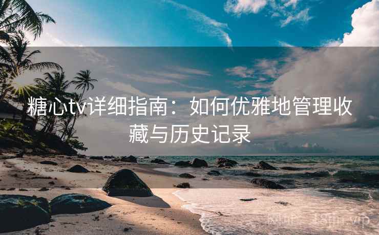 糖心tv详细指南:如何优雅地管理收藏与历史记录