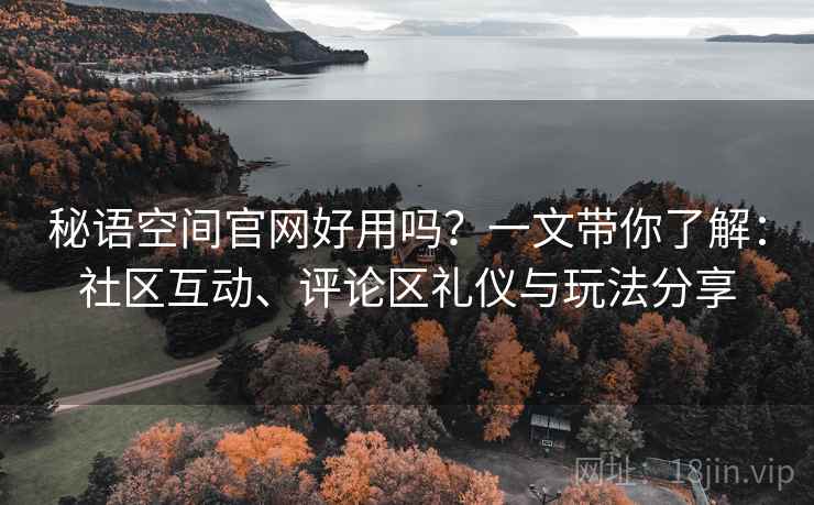 秘语空间官网好用吗？一文带你了解：社区互动、评论区礼仪与玩法分享