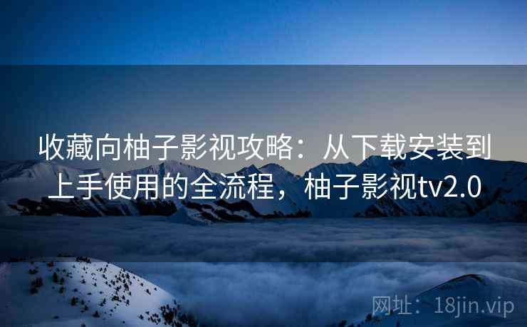 收藏向柚子影视攻略：从下载安装到上手使用的全流程，柚子影视tv2.0