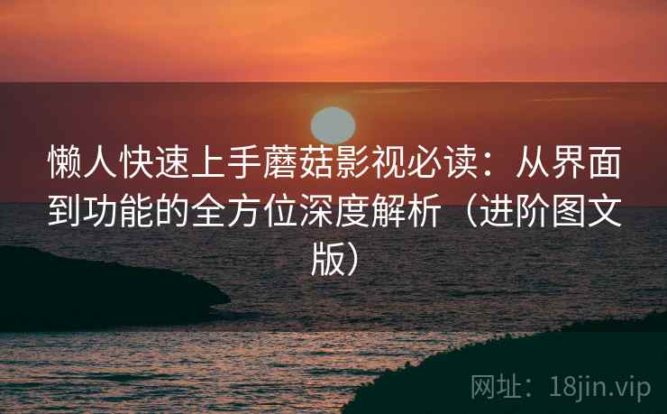 懒人快速上手蘑菇影视必读:从界面到功能的全方位深度解析(进阶图文版) 懒人快速上手蘑菇影视必读:从界面到功能的全方位深度解析(进阶图文版)